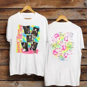 NKOTB Vintage Graphic T-shirt - New Kids On The Block Neon Boy Band Tee